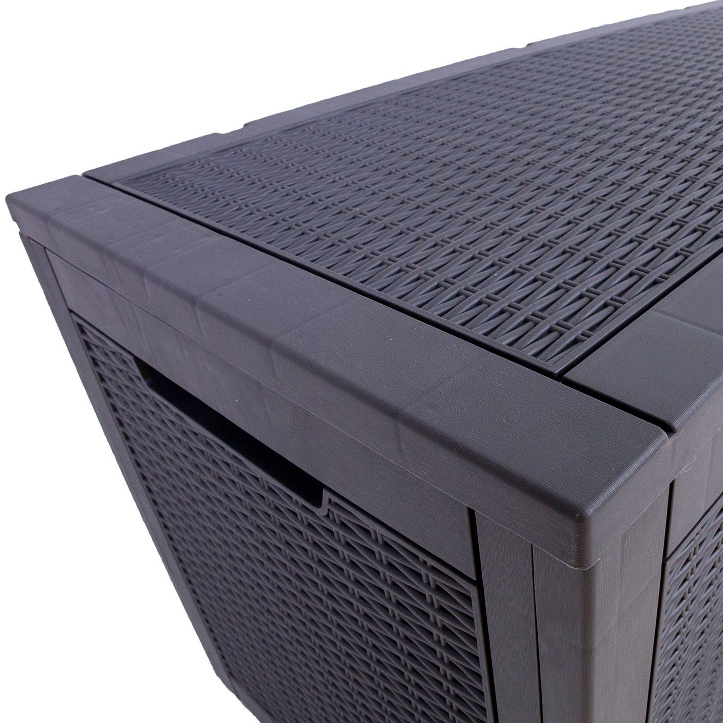 Lauko daiktadėžė, 122x54,5x62,3cm, pilkas plastikas