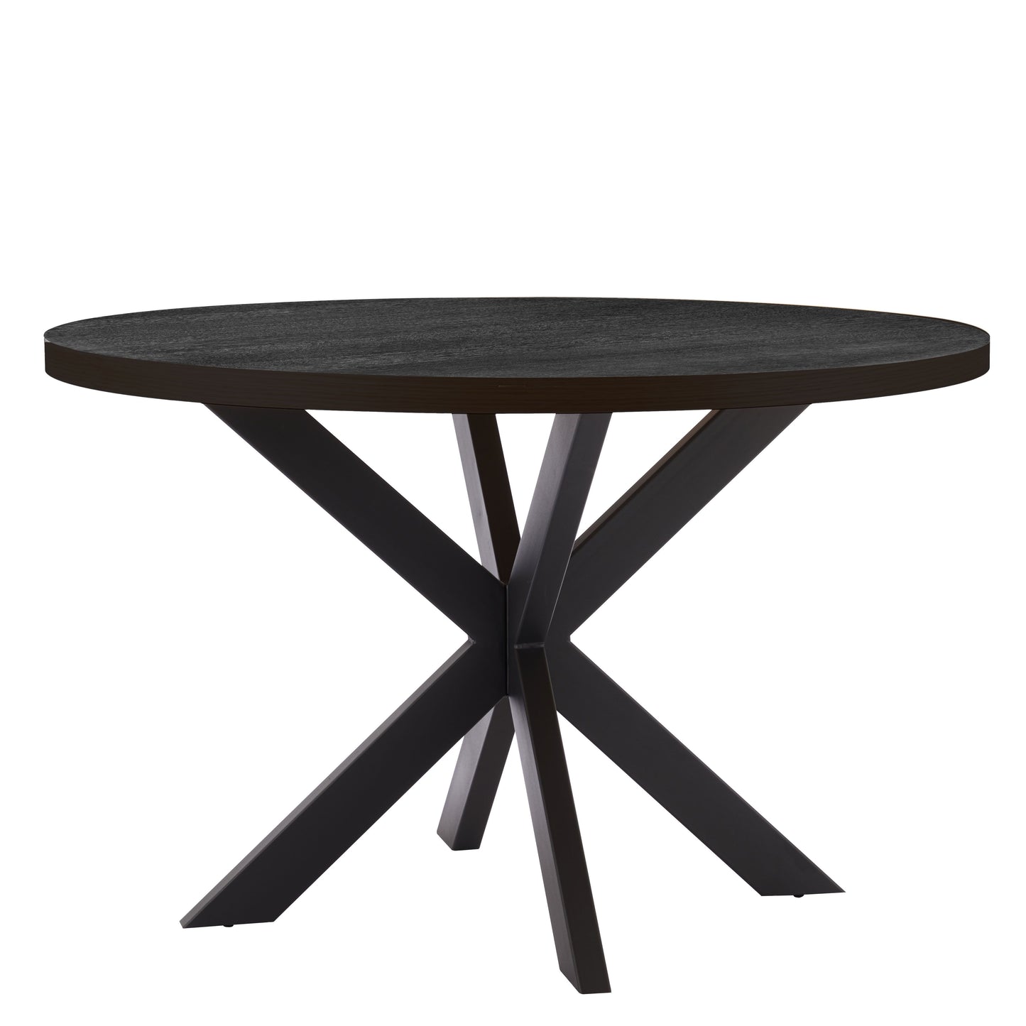 Valgomojo stalas, juodas dūminis ąžuolas, 120x75cm