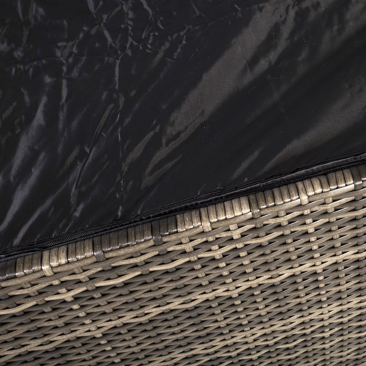 Lauko daiktadėžė Wicker, 140x80x65cm, rudos spalvos