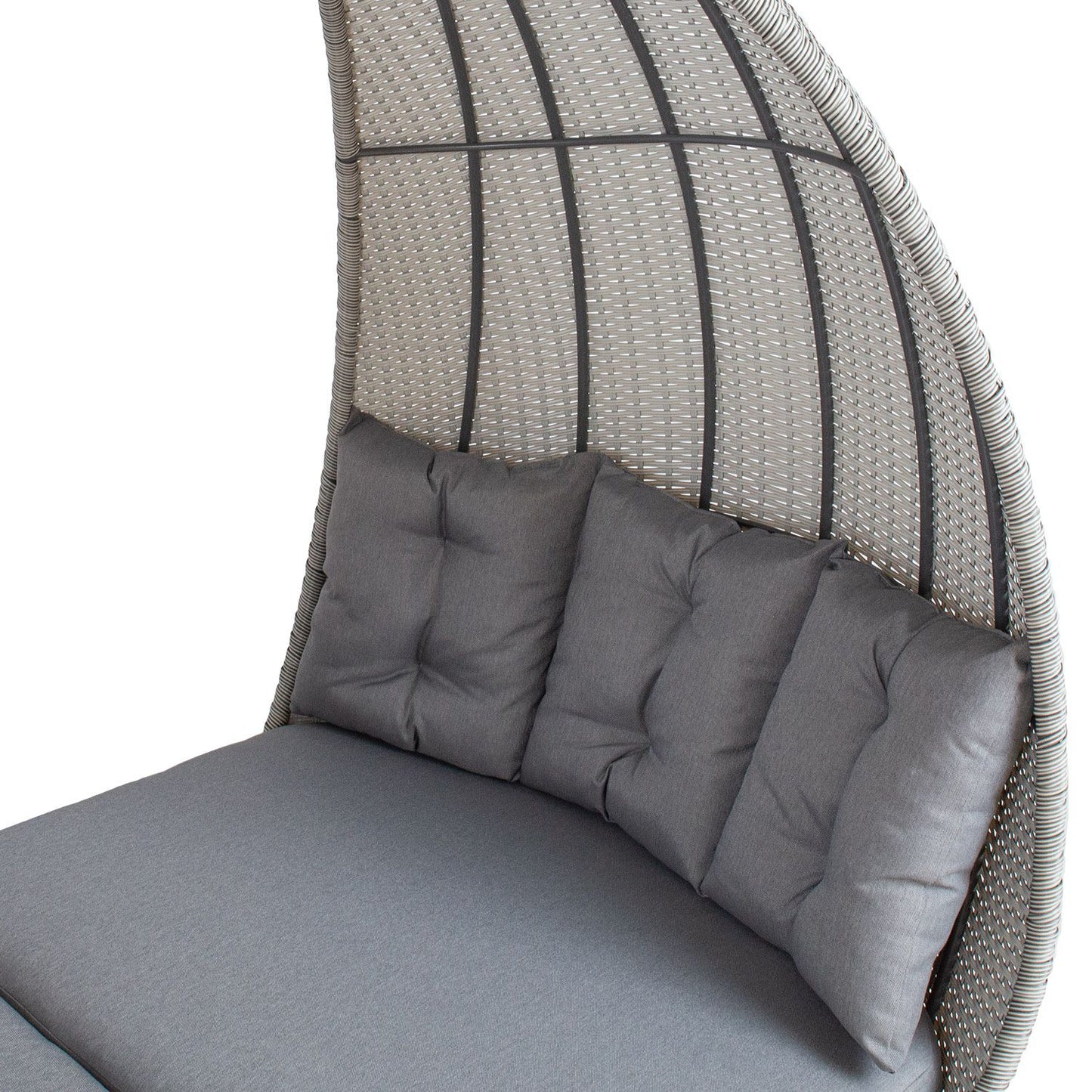 Sodo lova ASCOT 215x110x187cm, pilka.