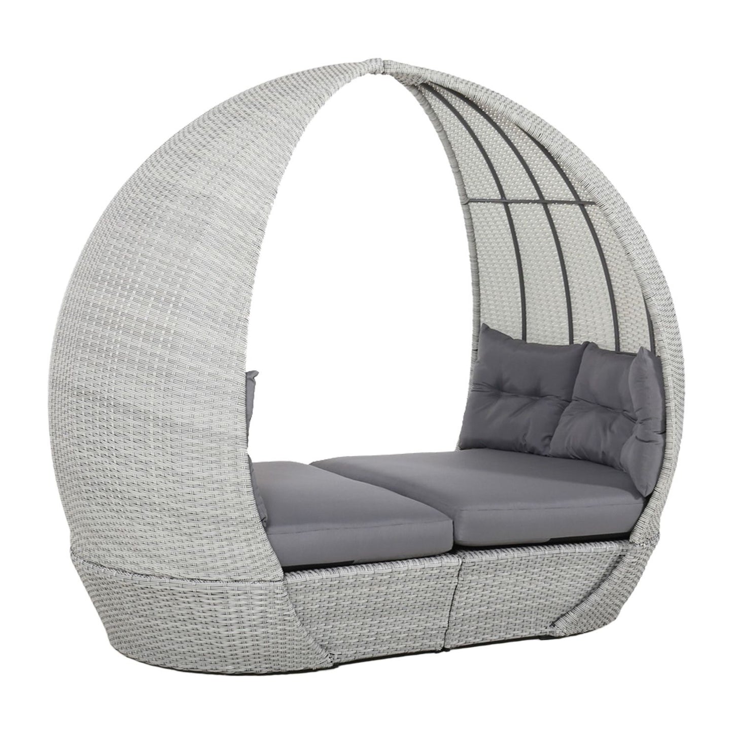 Lauko lova - sofa "Ascot", pilkos spalvos