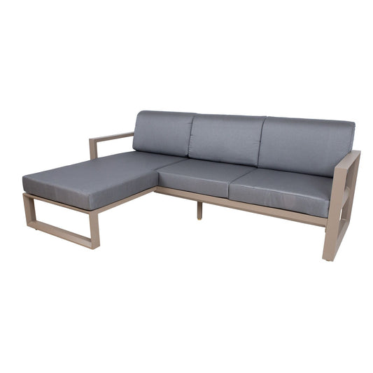 sodo baldų komplektas Posta, 2 dalių, smėlio spalvos