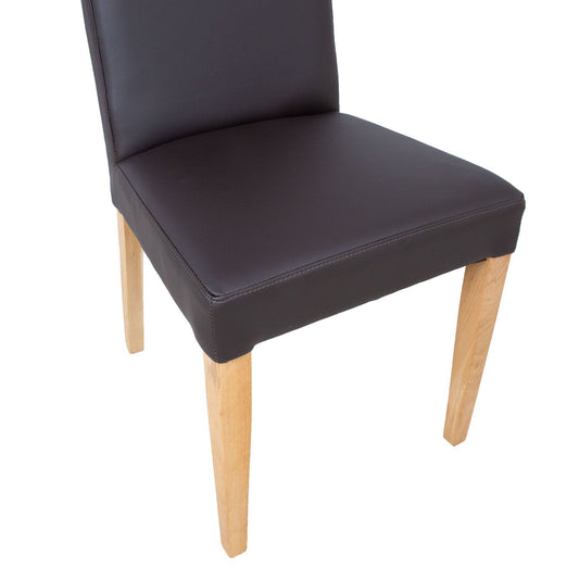 Virtuvės valgomojo kėdė, tamsiai rudos spalvos, 2 vnt.