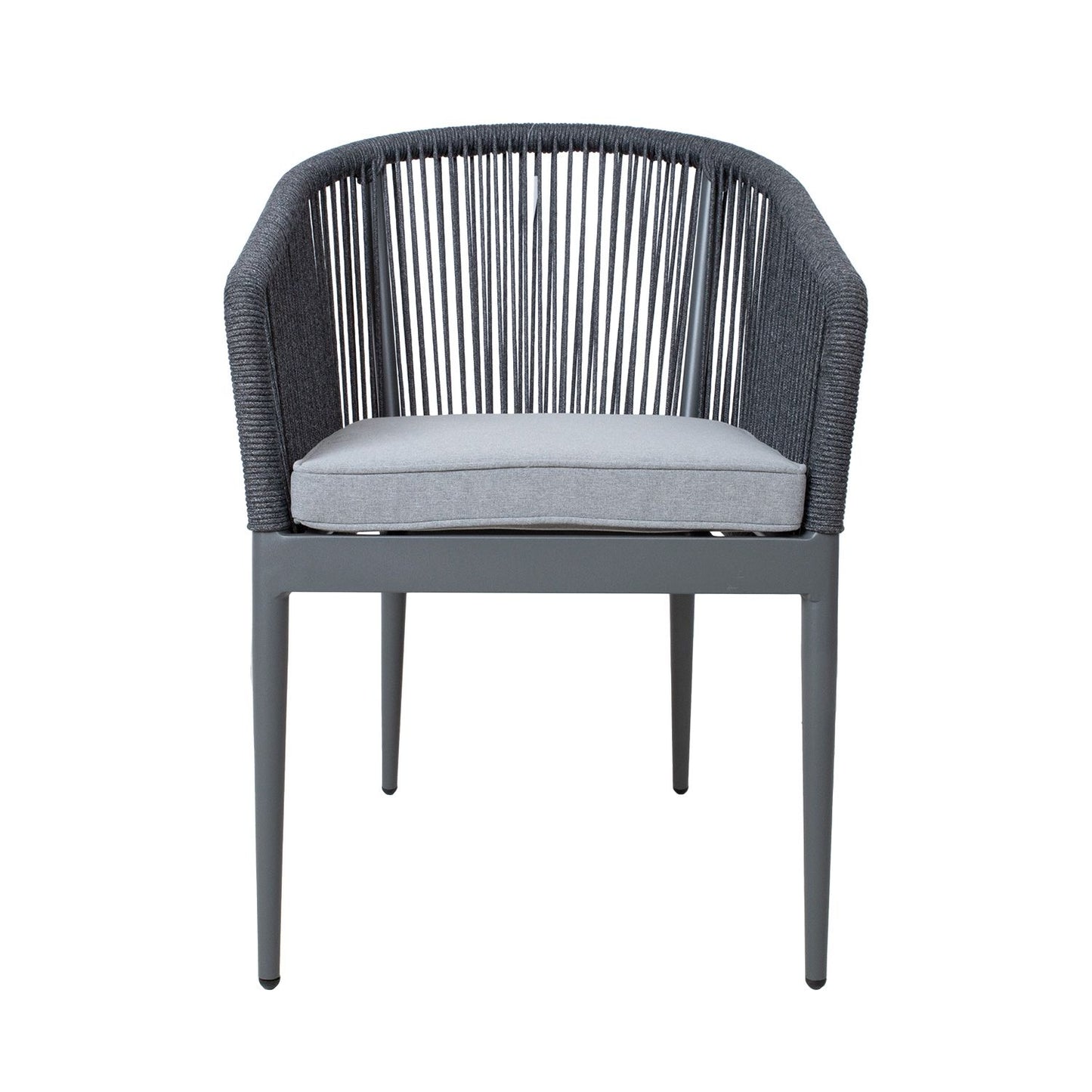 Lauko kėdė, pilkos spalvos, aliuminis