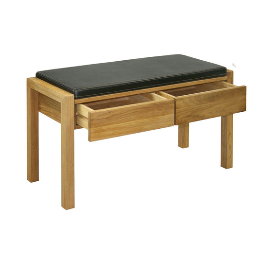 Prieškambario suoliukas su stalčiais, ąžuolas