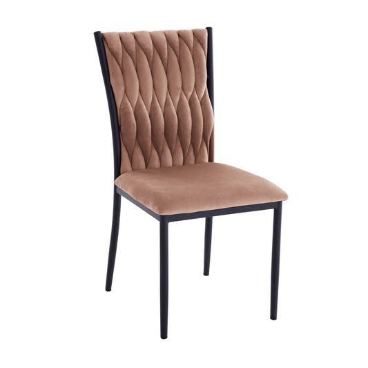 Virtuvės valgomojo kėdė, rožinės spalvos, 4 vnt.