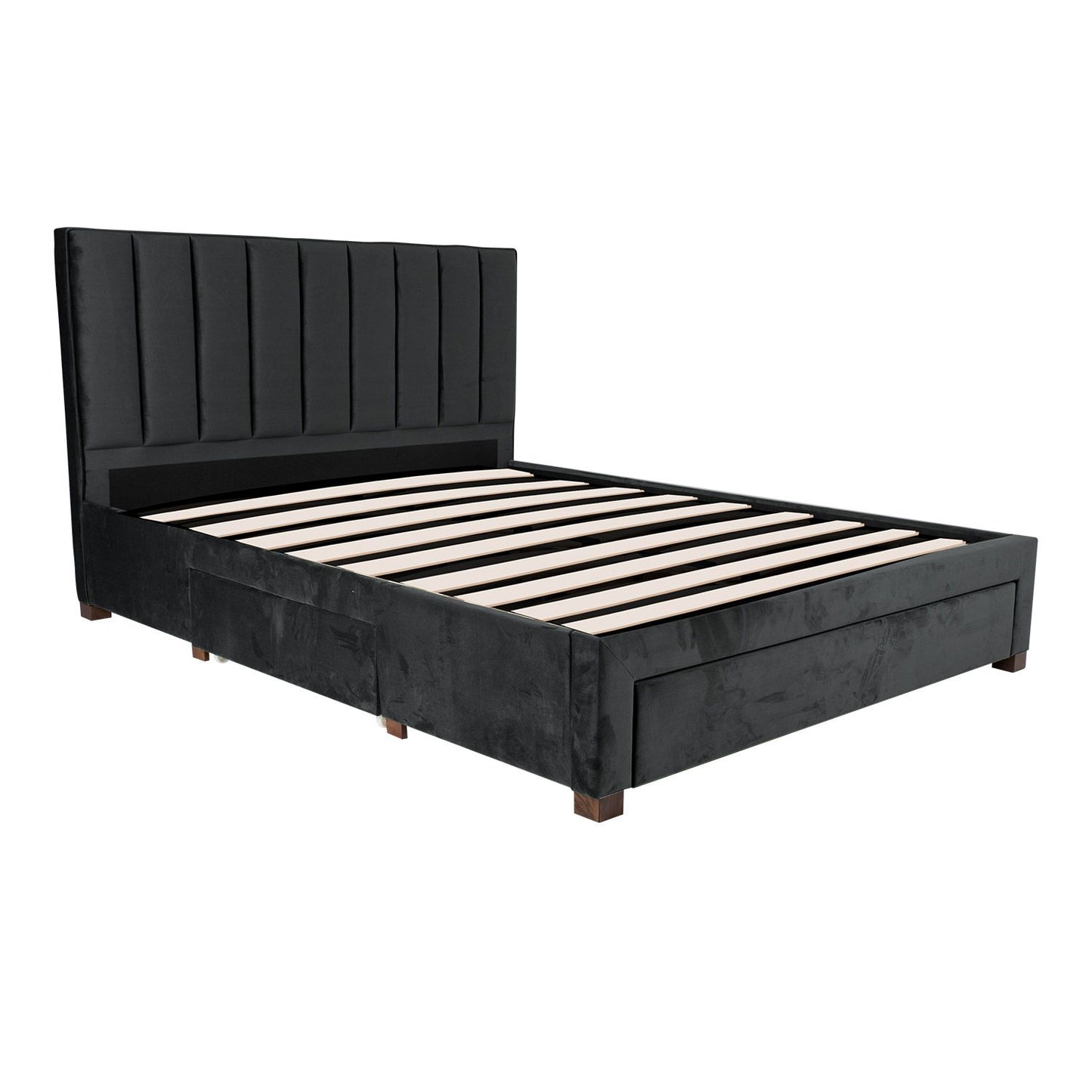 Miegamojo lova, tamsiai pilka, 160x200cm