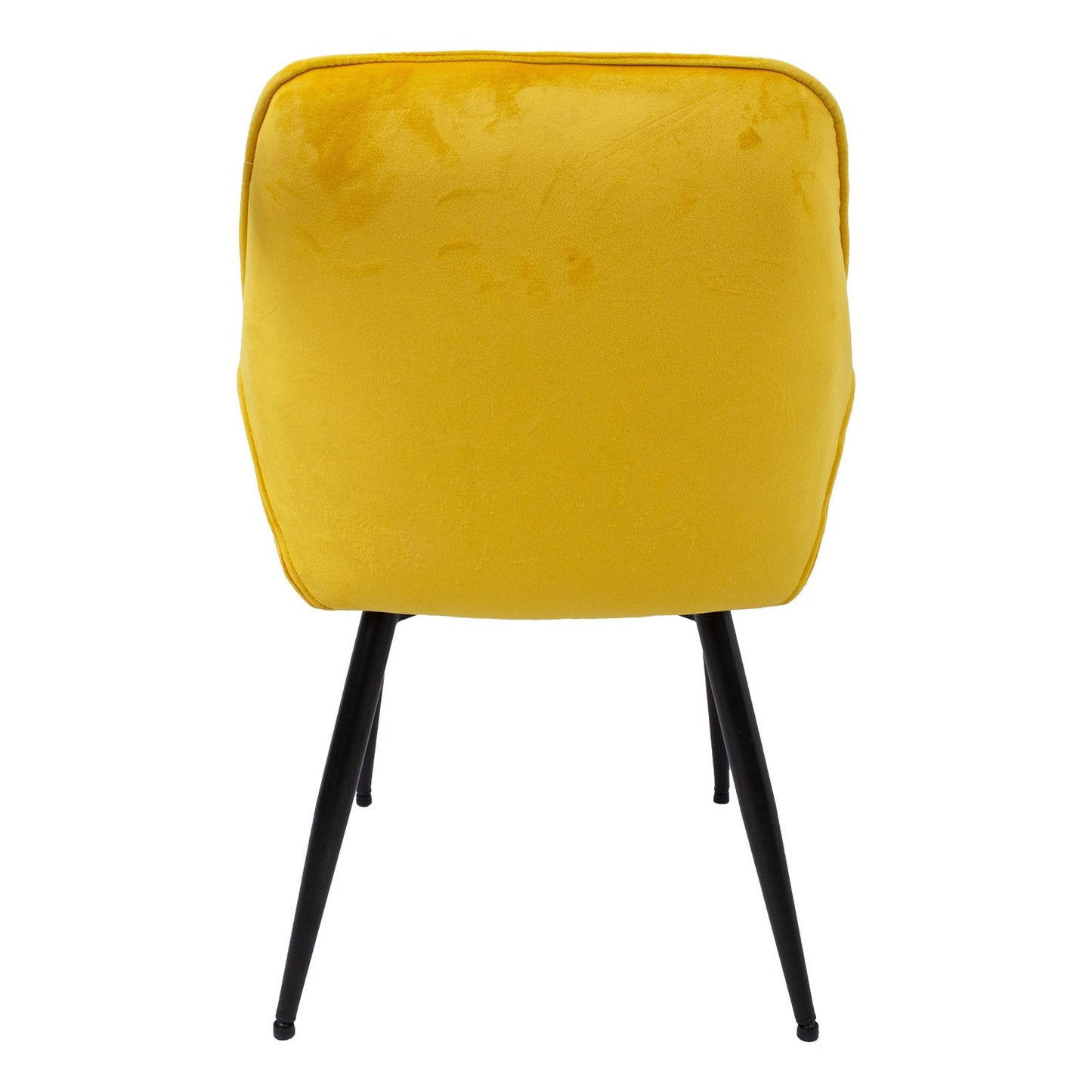 Virtuvės valgomojo kėdė, geltonos spalvos, 2 vnt.