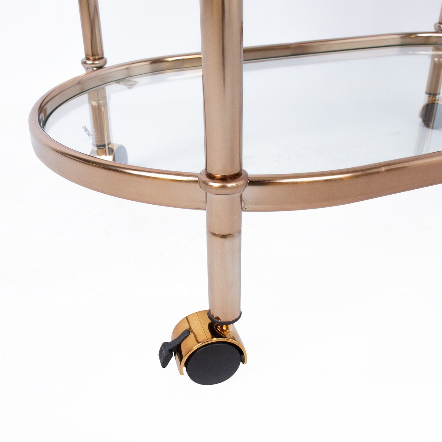 Serviravimo staliukas - vežimėlis, 88x39x76cm, aukso spalvos