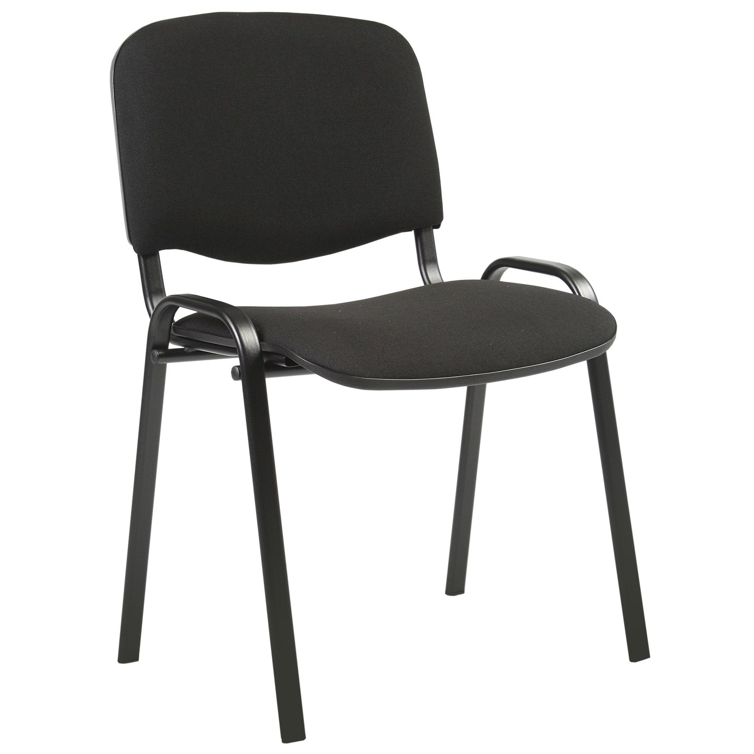Lankytojų biuro kėdė, juodos spalvos, 54,5x42,5x82cm, 1 vnt. konferencijų salių kėdės