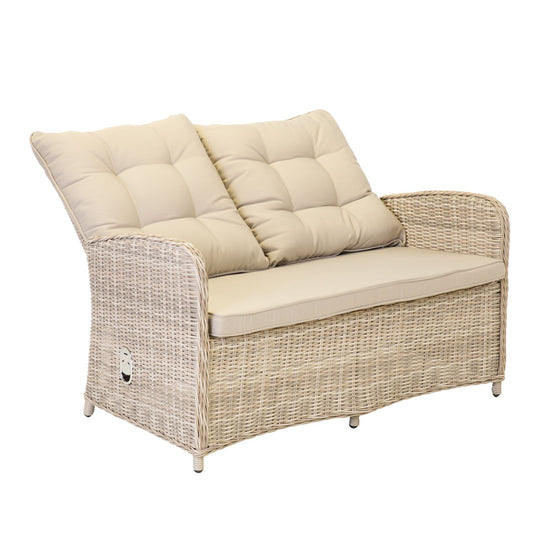 Lauko baldų komplektas, rudas/smėlio, 4 dalių, "Emerald"