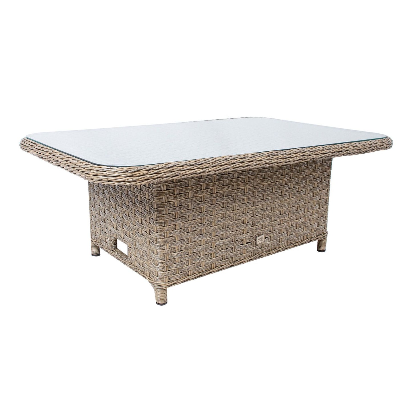 Lauko stalas Pacific, reguliuojamo aukščio, 120x80x46/65cm, smėlio spalvos