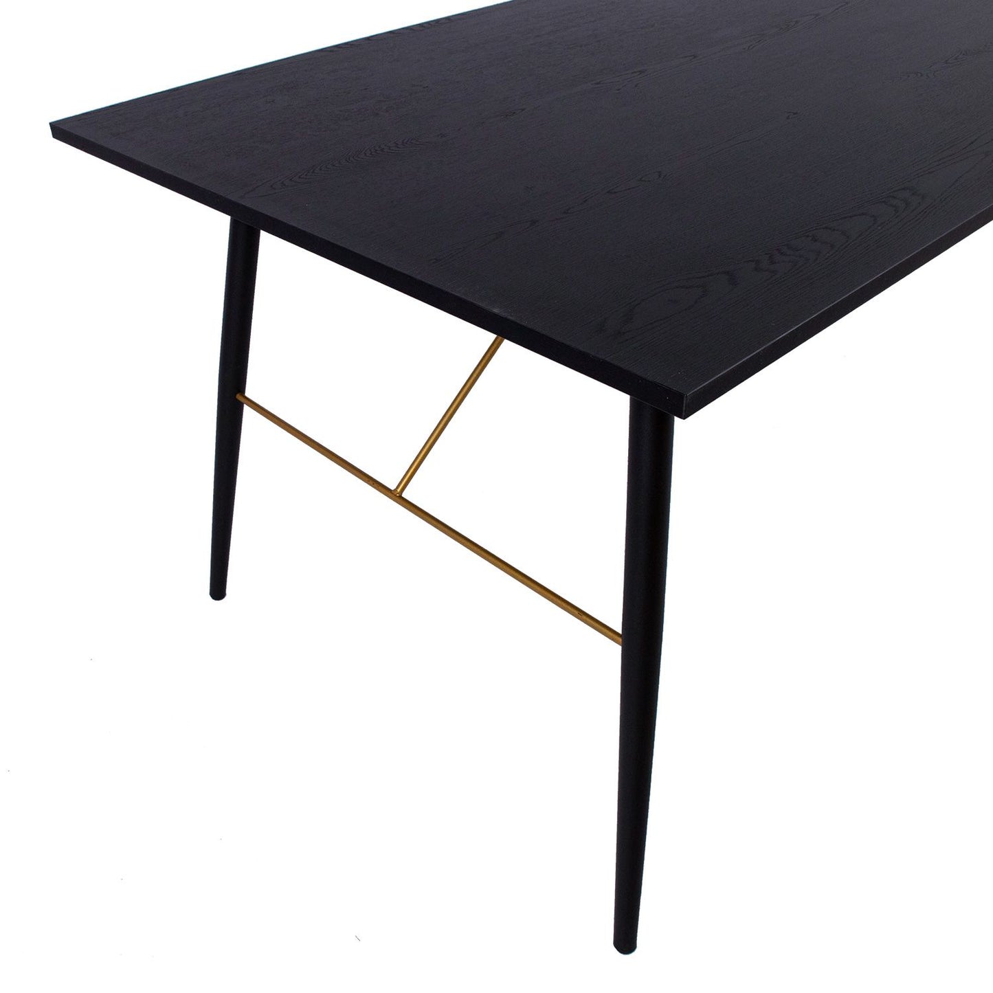 Virtuvės valgomojo stalas "Luxembourg", 160x90x75cm, juodas
