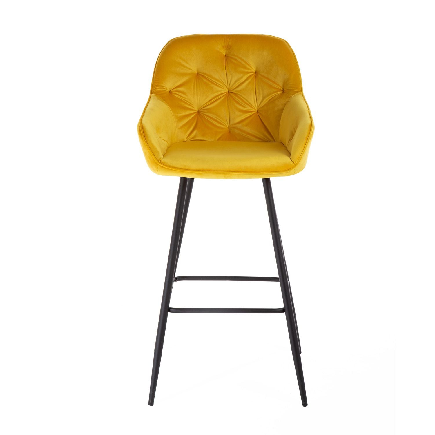 Baro kėdė, geltonos spalvos, 2 vnt.