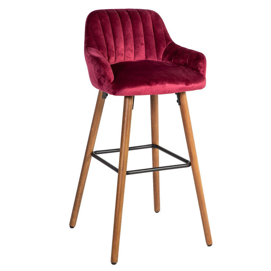 Baro kėdė, burgundijos spalvos, 2 vnt.